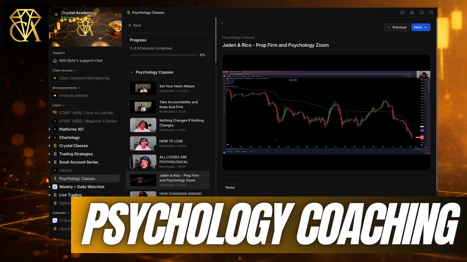 Psychology Coaching - Crystal Academy Trades Discord Community